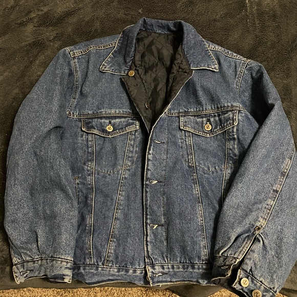 Vintage reversible denim jacket - Picture 1 of 2